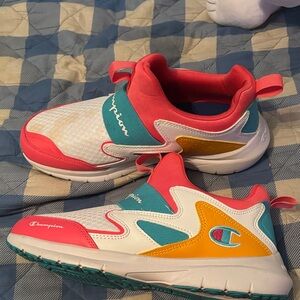 Champion Kids' Sneakers in Pink, Teal, and Yellow